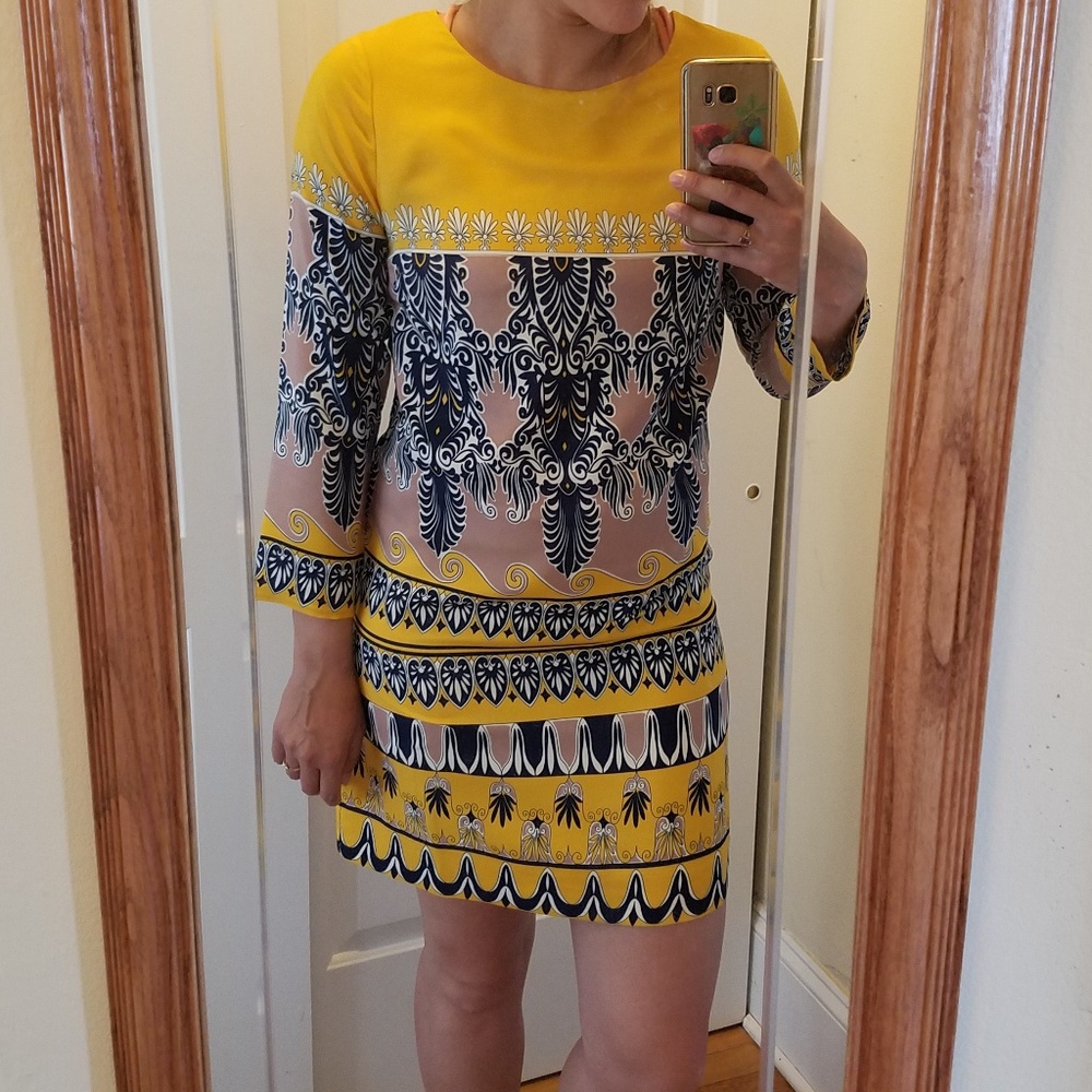 J. Crew golden dress. Elegant and comfortable!